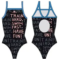 Turbo Train Patron Relax Swimsuit Bleu,Noir 4XL Femme