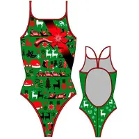 Turbo Christmas Swimsuit Vert XL Femme