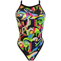 Turbo Geo Abstract Swimsuit Multicolore L Femme