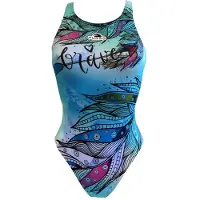 Turbo Brave Swimsuit Bleu 3XL Femme