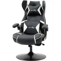 Vinsetto Fauteuil gaming avec fonction bascule, haut-parleurs intégrés, fauteuil de bureau en PU