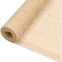 vidaXL Grillage de clôture beige 1,2x10 m HDPE 150 g/m