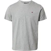Napapijri T-Shirt 'SALIS' bleu marine / gris chiné / rouge carmin / blanc
