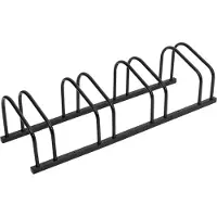 vidaXL Support à vélos pour 4 vélos noir acier