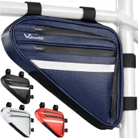 Valkental ValkTriangle - Sacoche de cadre pratique et spacieuse, couleur : bleu