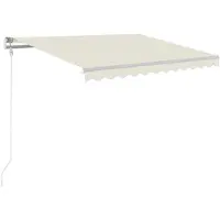 vidaXL Store automatique avec LED & capteur de vent 300x250 cm Crème