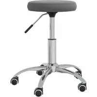 vidaXL Chaise de bureau pivotante gris foncé velours