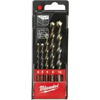 Milwaukee 4 5 6 8 10 Mm Wall Drill Bit 5 Units Clair
