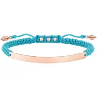Thomas Sabo Bracelet Femme - - LBA0062-597-1 - Argent - Turquoise - Or rose