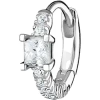 Thomas Sabo Créole simple avec pierres blanches argent, (Argent sterling 925)