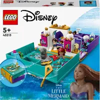 LEGO 43213 Disney Princesse La Petite Sirène Jouet livre de contes de fées à construire pour enfants, filles et garçons à partir de 5 ans avec Arielle et le Prince Erik micro-poupées, 2023 film