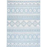 FRAAI Tapis d'extérieur | Summer Beyond Bleu Clair | 140x200cm | Bleu | Rectangulaire | Tapis d'extérieur