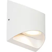 QAZQA Applique murale d'extérieur moderne blanche avec LED 2 lumières IP54 - Mal