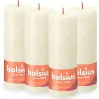 Multi Bougies pilier rustiques Shine 4 pcs 190x68 mm Perle douce