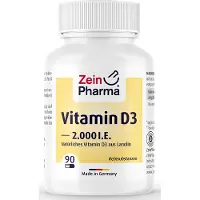 ZeinPharma Zein Pharma - Vitamine D3, 2000UI, 90 gélules