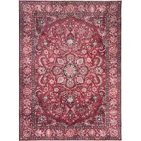 FRAAI Tapis vintage - Imagine Medallion Rouge | 200x290 cm | Rectangulaire | Pile courte