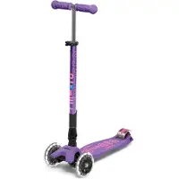 Micro mobility Maxi Micro DELUXE violet Kinderscooter(LED) pliable MMD100