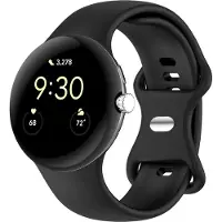 IMoshion Bracelet en silicone⁺ pour la Google Pixel Watch / Watch 2 / Watch 3 / Watch 4 (41 mm) - Taille L - Noir