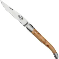 Laguiole Boraldes Edition 1212EINGE Mitres Satinées, Bois de genévrier, couteau de poche