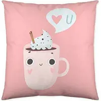 Couture Housse De Coussin - - Funny Cups - 50 X 50 Cm - Multicolore - Intérieur