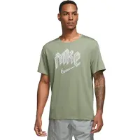 Nike M Nk Df Run Dvn Miler Ss T-shirt Hommes vert L