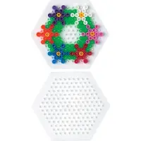 Sonstiges Hama Plaque crayon Midi petit hexagone, blanc