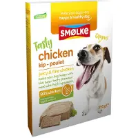 Smolke Smølke Tasty Chicken pâtée pour chien au poulet fraîchement cuit à la vapeur