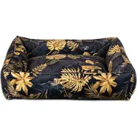 Lex & Max Dubai Bed Noir,Doré 90 x 70 cm