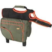 PADU Sac à dos pour chiens M vert/orange réfléchissant KAR