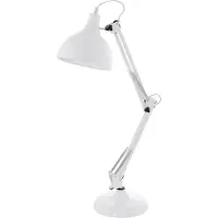 Eglo Lampe de bureau BORGILLIO blanc, E27 max. 1X60W