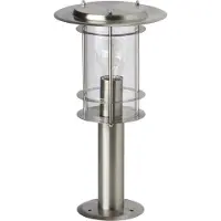 Brilliant lampadaire extérieur York, 44784/82 , couleur acier inoxydable