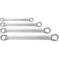 GRUPA TOPEX Clés à œil Torx T6-T24, jeu de 4