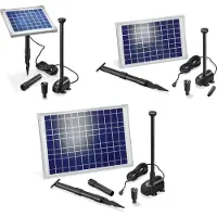 Esotec Système de pompe solaire Water Splash 20/1350 Kit complet pompe de bassin 101014
