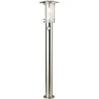 Brilliant Lampe d'extérieur couleur acier inoxydable avec détecteur de mouvement York, 44799/82