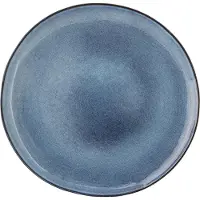 Bloomingville Assiette Sandrine bleue, lot de 4 pièces