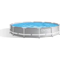 Intex 26712 Ex 28712 Prisma Frame Piscine hors sol ronde avec pompe de filtration 366cm