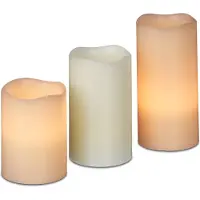 Relaxdays Kerzen Wachs (3x)