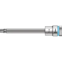 Wera 8767 C HF TORX Embouts à douille TORX HF Zyklop à emmanchement 1/2" avec fonction de retenue, TX 50 x 140 mm