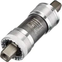 Shimano Boîtier de pédalier type carré BB-UN300-K - noir/argenté - Noir - 110/68 mm