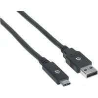 Manhattan 354974 USB 3.1 Gen1-Kabel C-Stecker/A-Stecker 2m schwarz