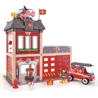 Hape City Fire Station Multicolore Enfants