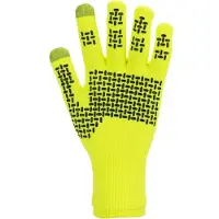 Sealskinz Waterproof All Weather Ultra Grip Knitted Glove Neon Yellow S Gants de vélo