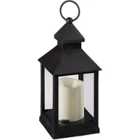 Relaxdays Jeu de 2 lanternes LED
