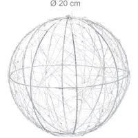 Relaxdays Boule décorative LED, pour intérieure