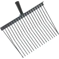 Kerbl 329-7 Fourche à fumier en métal 20 dents, anthracite