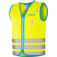 Wowow Gilet de sécurité , veste Crazy Monster pour enfants, taille M, couleur jaune.