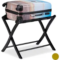 Markenlos relaxdays Support de valise pliable en bois