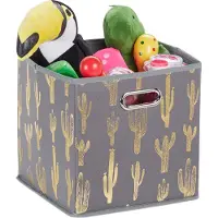 Relaxdays Boîte pliable carrée (21 l, 1x, 28.50 x 28.50 x 29 cm)