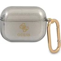 GUESS Guapucg4Gk Airpods Pro Coverczarny/Black Glitter Collection