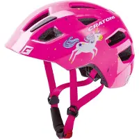 Cratoni casque de vélo Maxster (Kid) licorne/rose brillant, taille S/M (51-56cm)